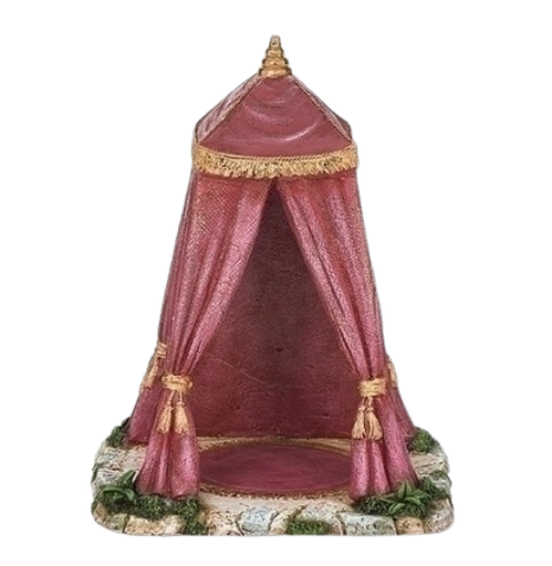 [55616] 9.75"H BURGUNDY KING'S TENT. FONTANINI