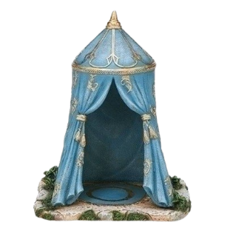 [55617] 9.75"H BLUE KING'S TENT. FONTANINI