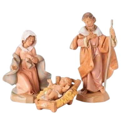 [71503] 5" SCALE 3 PC SET HOLY FAMILY. FONTANINI
