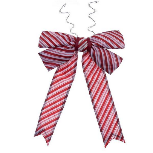 [L231636] 36''X45'' RED-WHITE NYLON UV BOW 9'' SIZE