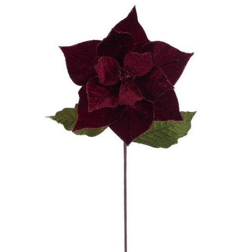 [RG242165] 20'' BURGUNDY CLASSIC VELVET 12'' FLWR 4/BG