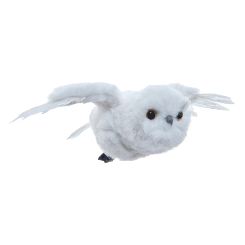 [C2555] 8"FLYING WHITE OWL ORN