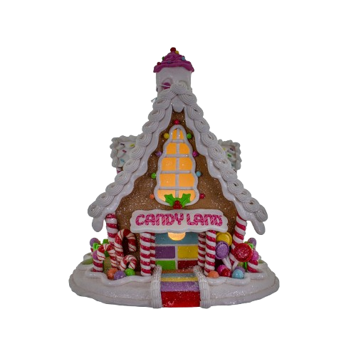 [CN9231] 11" Hasbro Gaming® Battery-Operated LED Candyland Gingerbread House
