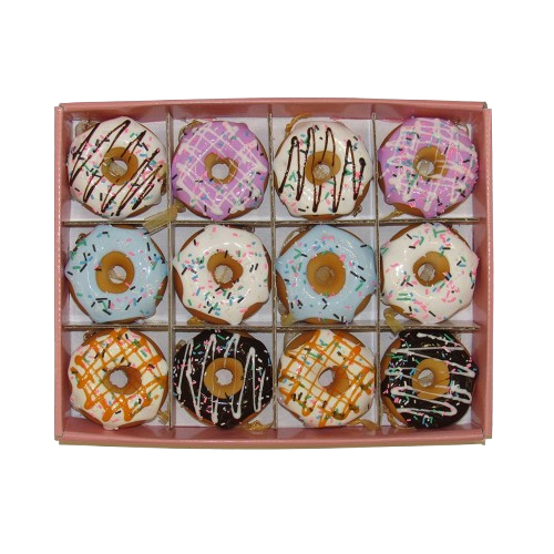 [D2987] 2.75X1.29"MINI DONUT BOX SET 12
