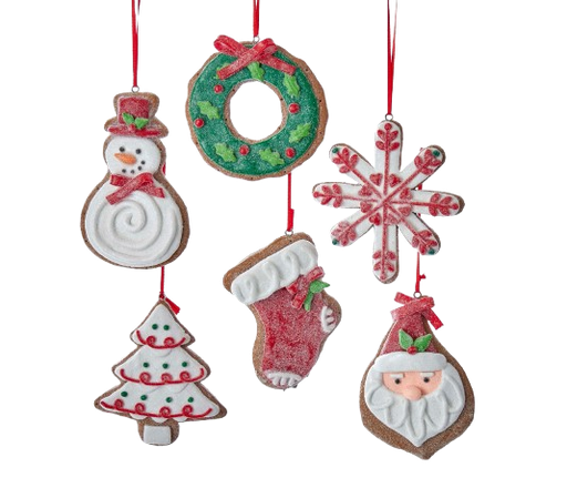 [D3108] GINGERBREAD CHRISTMAS COOKIE ORNAMENTS / INDIVIDUAL