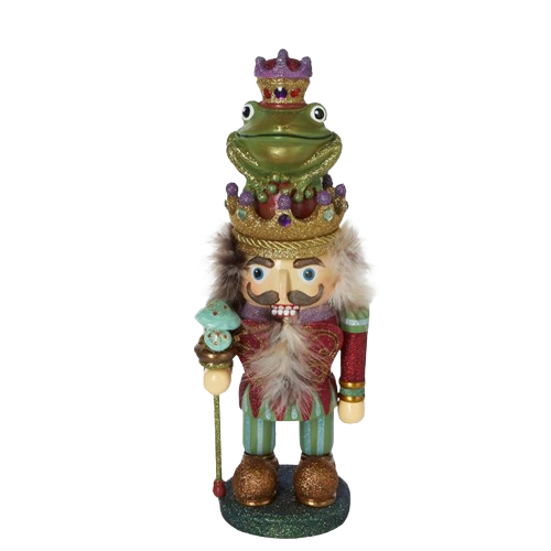 [HA0051] 15"HOLLYWOOD FROG PRINCE NUTCRACKER