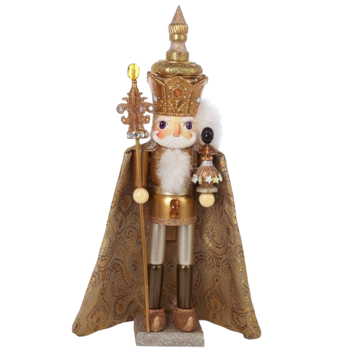 [HA0090] 18"HOLLYWOOD GOLD KING NUTCRACKER