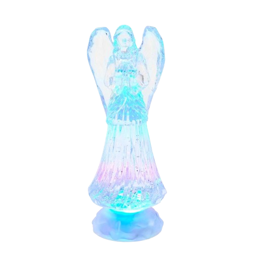 [JEL1405] 10.5" BATTERY OPERATED LED LIGHT UP ANGEL WITH WATER