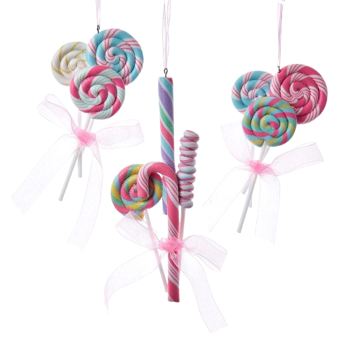 [T3531] 5.4" LOLLIPOP CANDY CANE ORNAMENTS / INDIVIDUAL