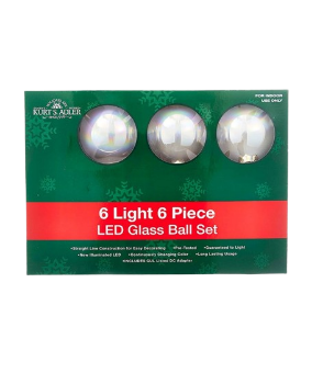 [UL1911] 6/L 80MM LED GLASS BALL LIGHT COLOR-CHANGING