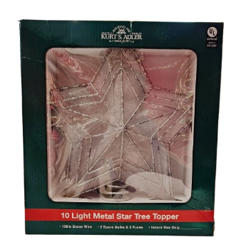 [UL4301] 28.5 UL 10-LIGHT LED COLOR CHANGING STAR TREETOP