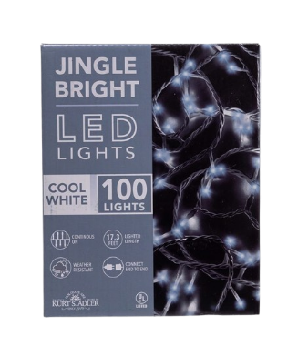 [UL5201CW] 100L CW LED WH WIRE JINGL BRIT