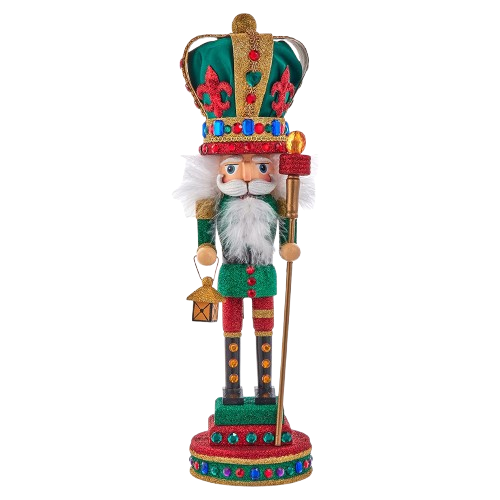 [HA0660] 16" HOLLYWOOD MARDI GRAS KING NUTCRACKER