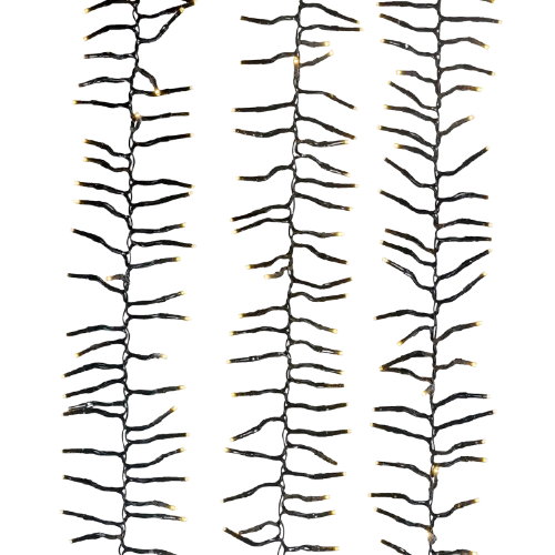 [AD1048WW] 480/L 16' CONNECTABLE WARM WHITE LED CLUSTER GARLAND