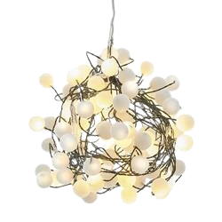 [AD2202] 100L 8'CLW/CW LED BEAD CLUSTER GARLAND
