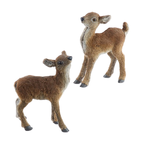 [C0822] 11"STANDING DEER TABLEPIECE  / INDIVIDUAL
