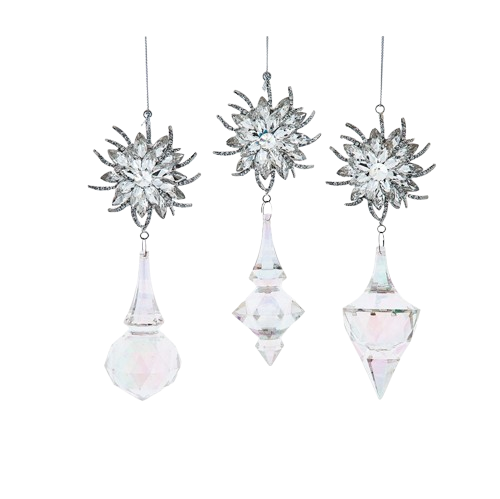 [D4688] 6"ACRYLIC OPALESCENT DANGLE / INDIVIDUAL