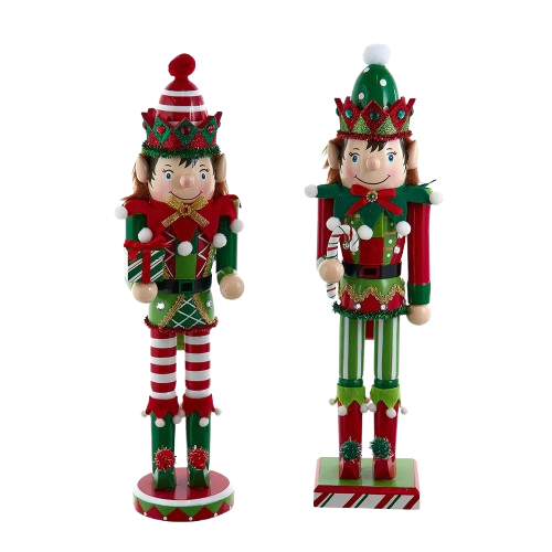 [F2405] 15" ELF NUTCRACKERS / INDIVIDUAL 