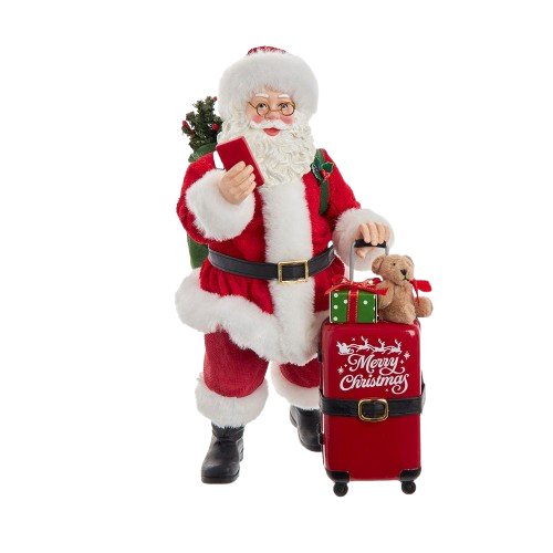 [FA0221] 10.5 FABRICHE SANTA WITH RED LUGGAGE