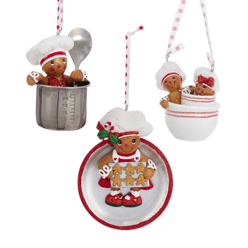 [H5145] GINGERBREAD IN CUP ORNAMENTS / INDIVIDUAL 