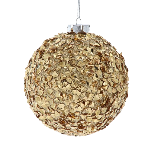 [J8258G] 120MM GOLD GLITTERED BALL 
