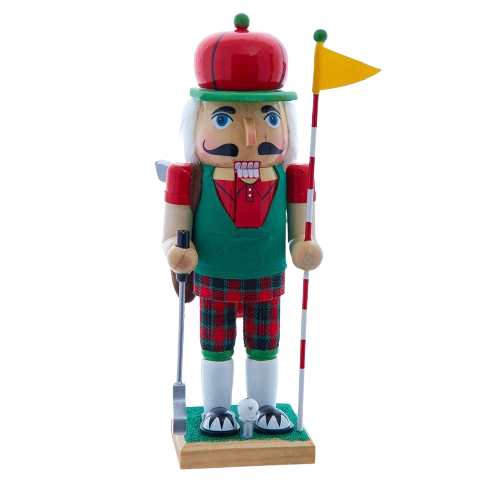 [J9276] 12" GOLF NUTCRACKER