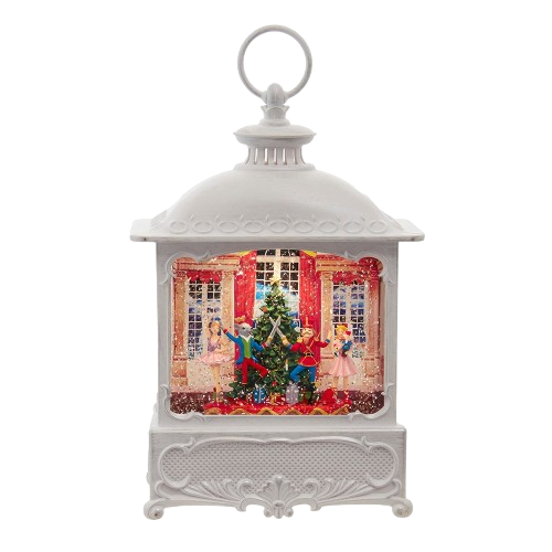 [JEL1072] 10.25" BATTERY OPERATED USB LED LIGHTED NUTCRACKER SUITE WATER LANTERN