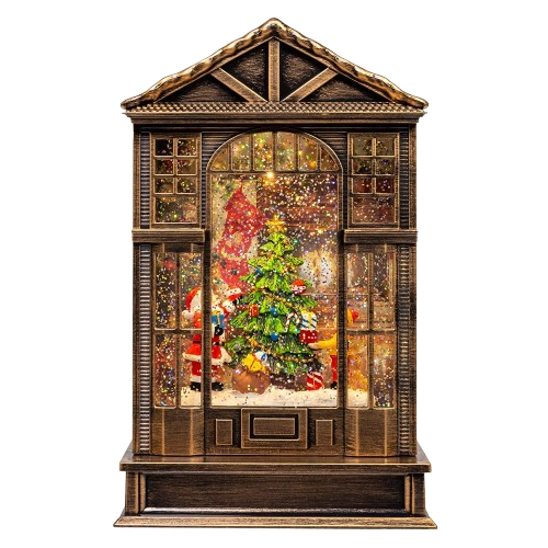 [JEL1426] 10" BATTERY OPERATED LED LIGHTED TREE WATER LANTERN