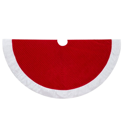 [TS0314] 50" FUR BORDER TREE SKIRT 