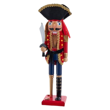 [G5003] 15"WDN PIRATE W/PEG LEG NUTCRA
