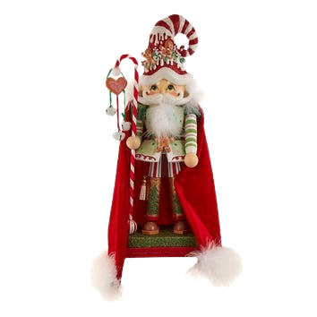 [HA0766] 15" Hollywood Nutcrackers™ Gingerbread Candy Santa Nutcracker