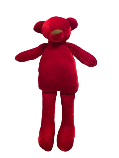 [002090] 24” OSO GRANDE DE TERCIOPELO ROJO.
