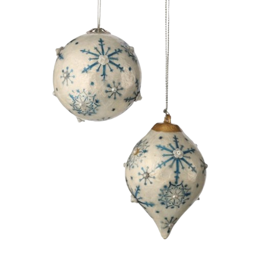 [MTX75475] 3.5-5" CAPIZ SFLAKE BALL/ONION ORNA - INDIVIDUAL
