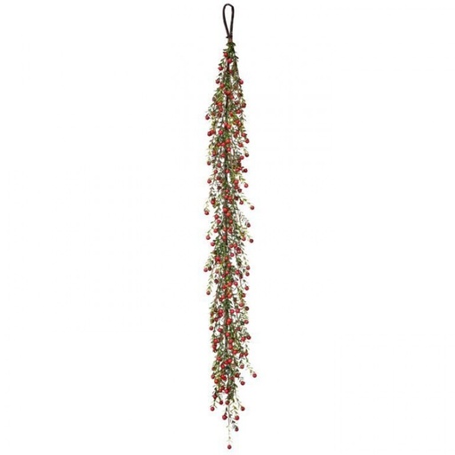 [MTX63861] 48" MINI WILD CRANBERRY LEAF GARLAND 