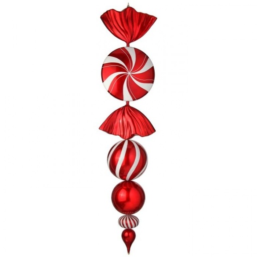 [MTX67376] 72" VP PEPPERMINT CANDY FINIAL ORNAMENT