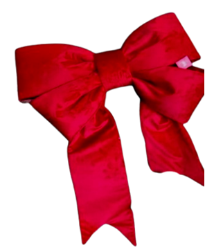 [002113] 32” X 40” LAZO DE TERCIOPELO ROJO                           