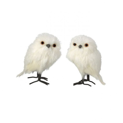 [MTX69458] 6.7" FEATHER WHITE OWL 2AST