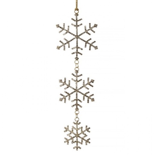 [MTX72579] 10" PETITE JEWEL SNOWFLAKE DROP ORNAMENT