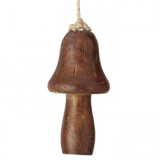 [MTX72854] 4.5" MANGO WOOD MUSHROOM ORNAMENT