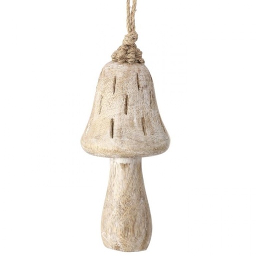 [MTX72854] 4.5" MANGO WOOD MUSHROOM ORNAMENT