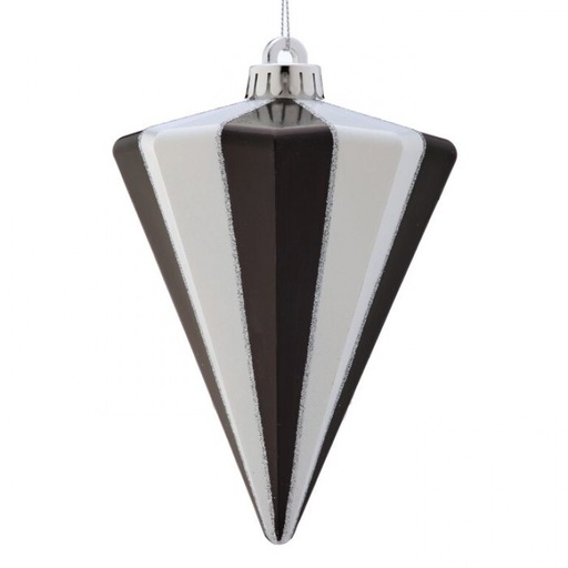 [MTX73221] 5.5" VP GLITTER STRIPE DIAMOND ORNAMENT BOX/3