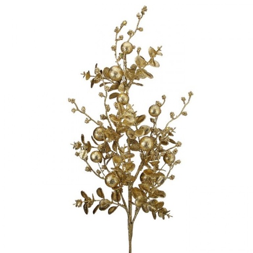 [MTX73710] 30" GLITTER EUCALYPTUS AND BALL SPRAY