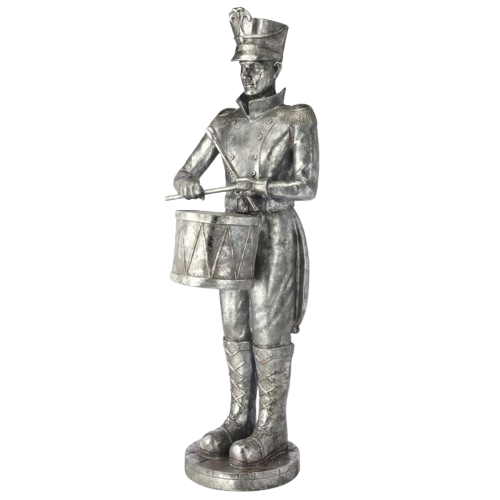 [MTX73172] 68" RESIN OUTDOOR ROYAL COURT SOLDIER W/DRUM