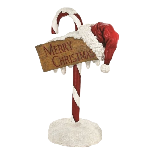 [MTX43517] 32"OUTDOOR CANDY CANE "MERRY CHRISTMAS"SIGN