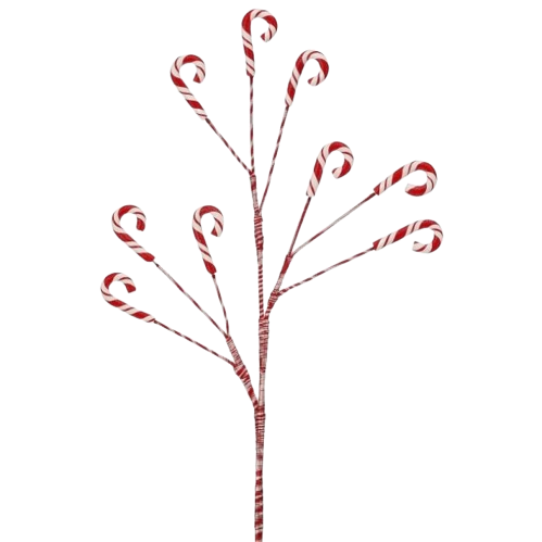 [MTX76189] 22" C DOUGH TRIPLE CANDY CANE SPRAY