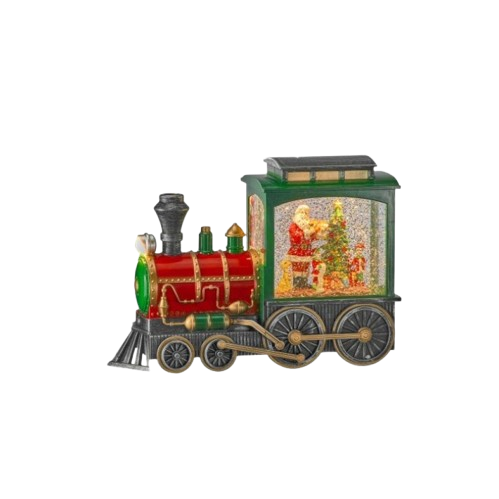 [MTX76290] 10"LED/BTY/TMR SANTA EXPRES TRAIN USB