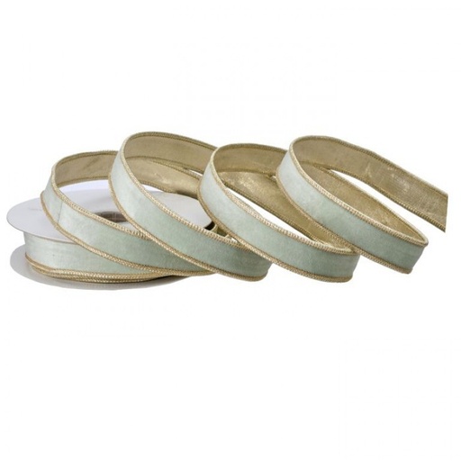 [MTX74879] 1"X10Y VELVET PASTEL RIBBON W/EDGE 