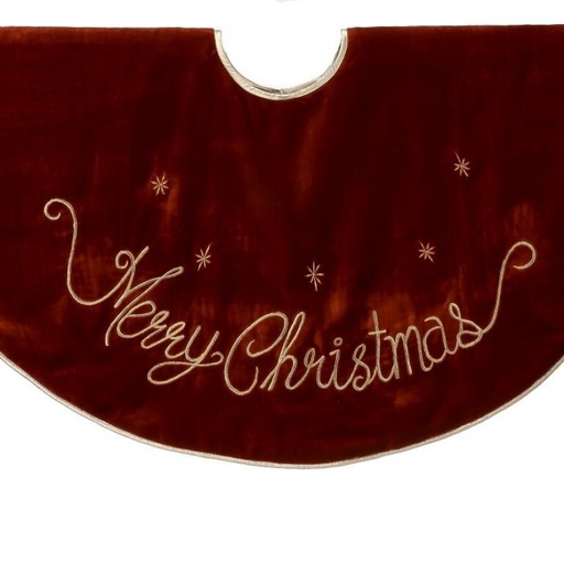 [MTX74957] 54" "MERRY CHRISTMAS " VELVET TREE SKIRT