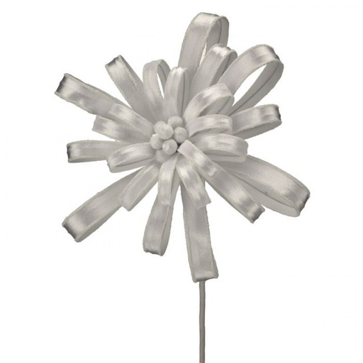 [MTX74968] 19" GLIITER EDGE PETAL BLOSSOM STEM - WHITE