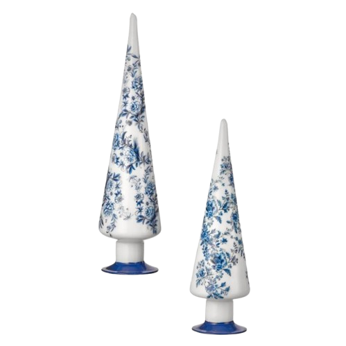 [MTX76577] 12` GLS FLORAL PRINT TREE - INDIVIDUAL